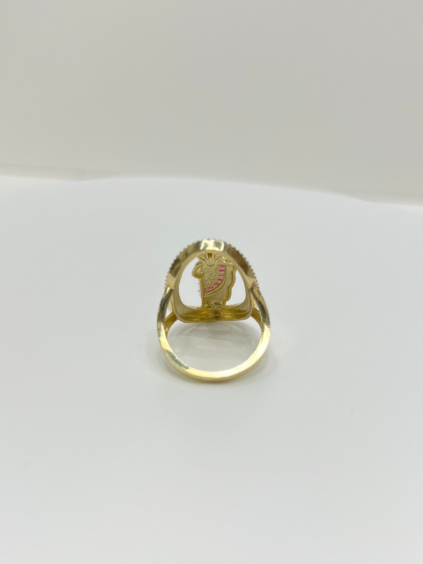 1484- NEW 10K Gold St. Jude Fashion Ring W.G