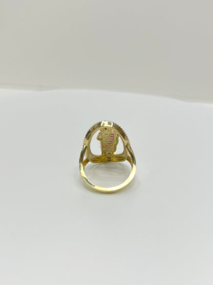 1484- NEW 10K Gold St. Jude Fashion Ring W.G