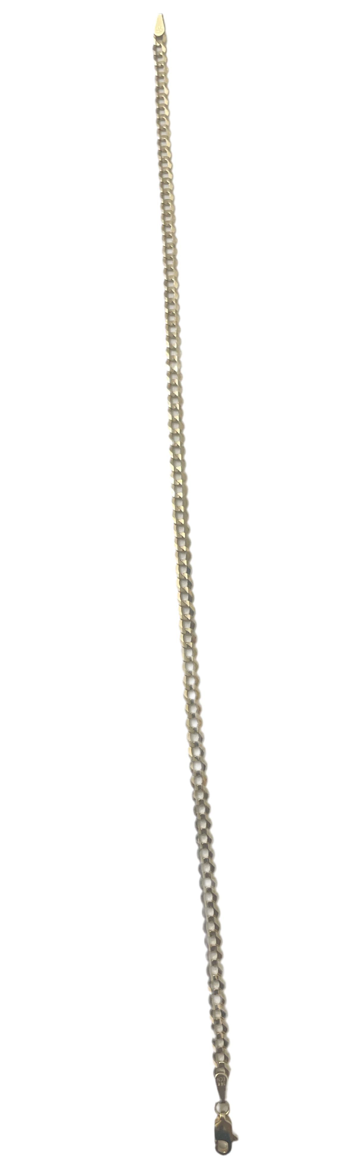 701- 14K Cuban Curb Anklet 10”