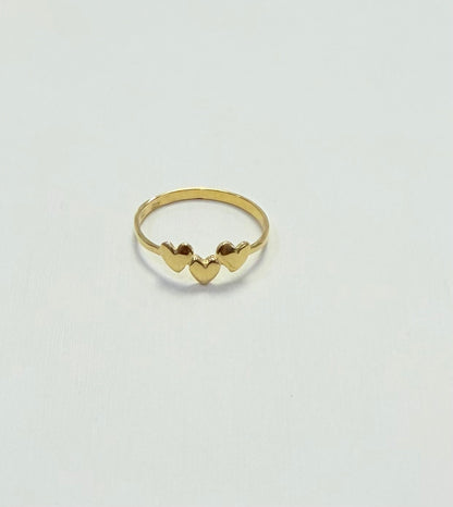 1708- NEW 10K Heart Band Women’s Ring W.G