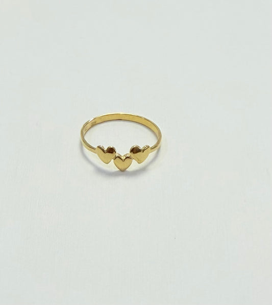 1708- NEW 10K Heart Band Women’s Ring W.G