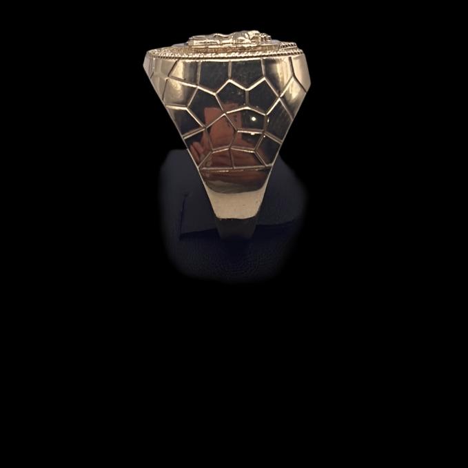 00147- NEW 14K Eagle Men’s Gold Ring (W.G)