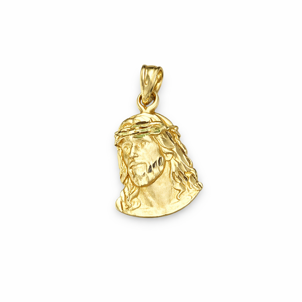 00197- NEW 14K Jesus Gold Pendant W.G