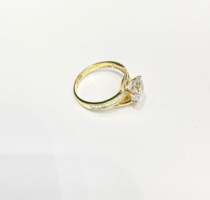 1582- NEW 14K Round Engagement Ring W.G