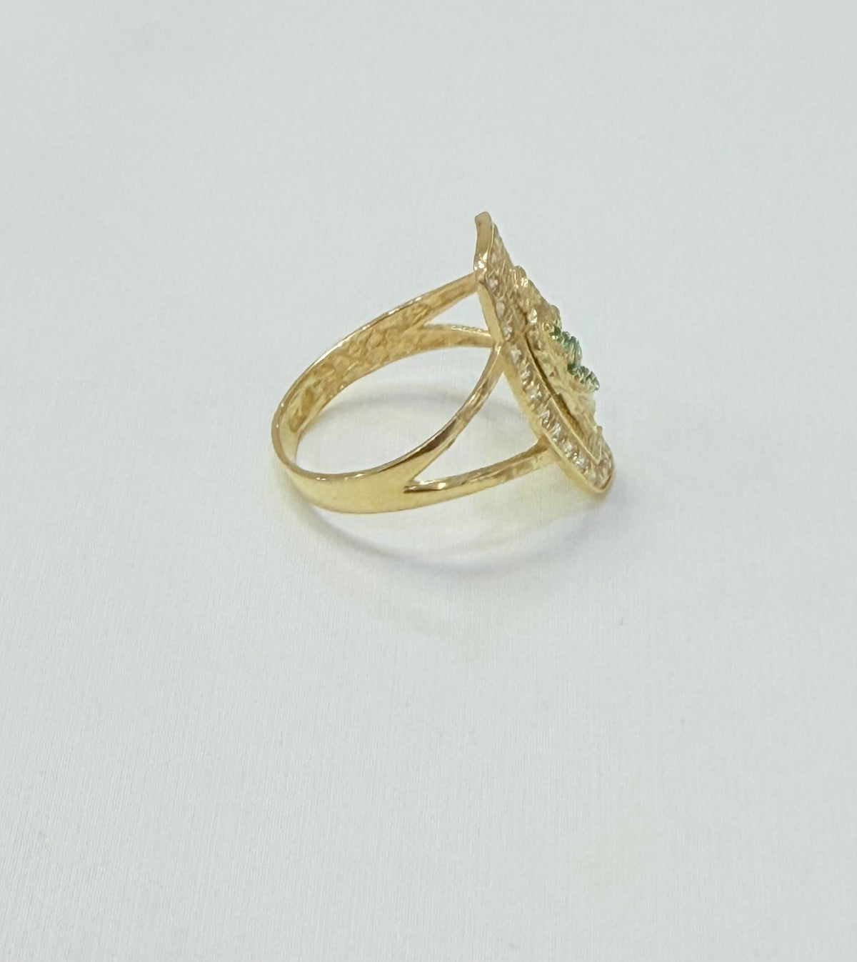 1802- NEW 14K St. Jude Fashion Ring W.G