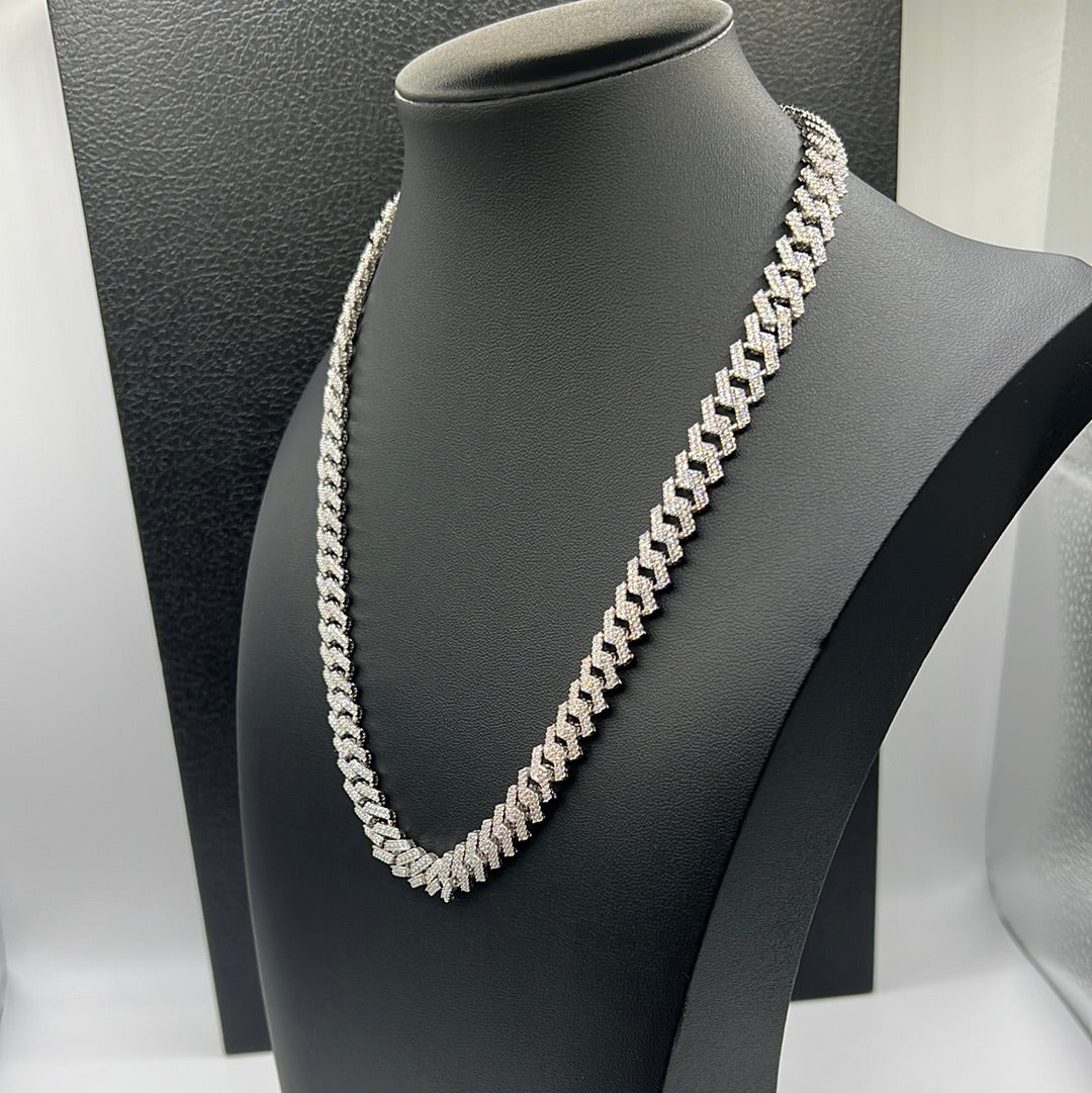 S272- Silver Cuban Link Chain 22”