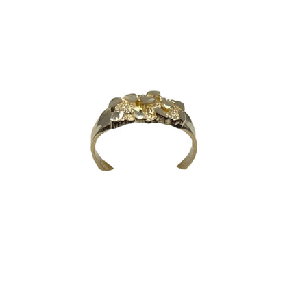 **874- NEW 14K Small Nugget Ring (W.G)