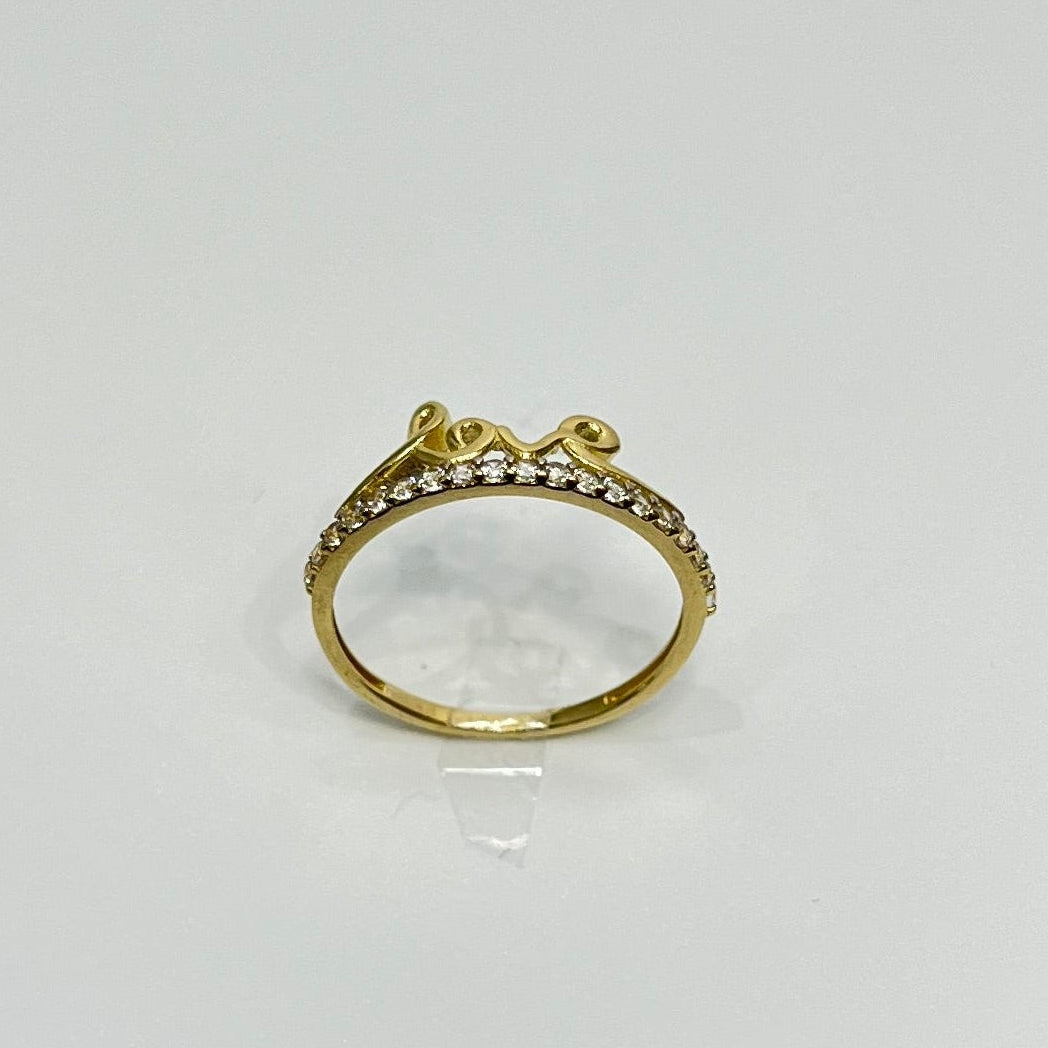 1476- NEW 14K Love Classic Gold Ring W.G