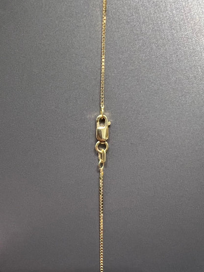 00169-NEW 14K Hollow Box Chain (.9MM) W.G