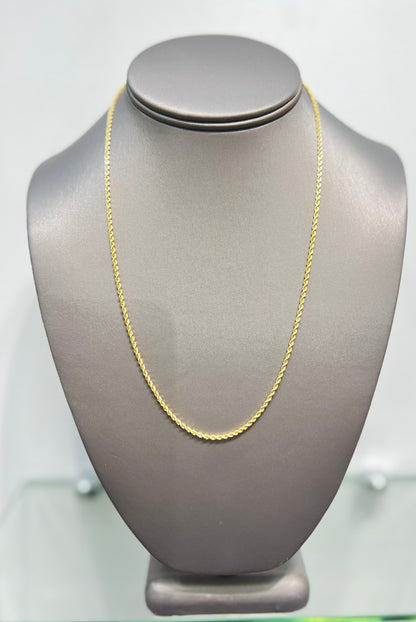 338-NEW 14k Gold Rope chain  (2.MM).W.G