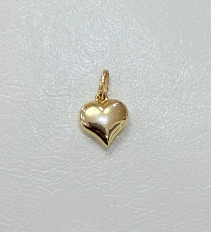1822- 14K Hollow Gold Heart Pendant (10x10mm) W.G