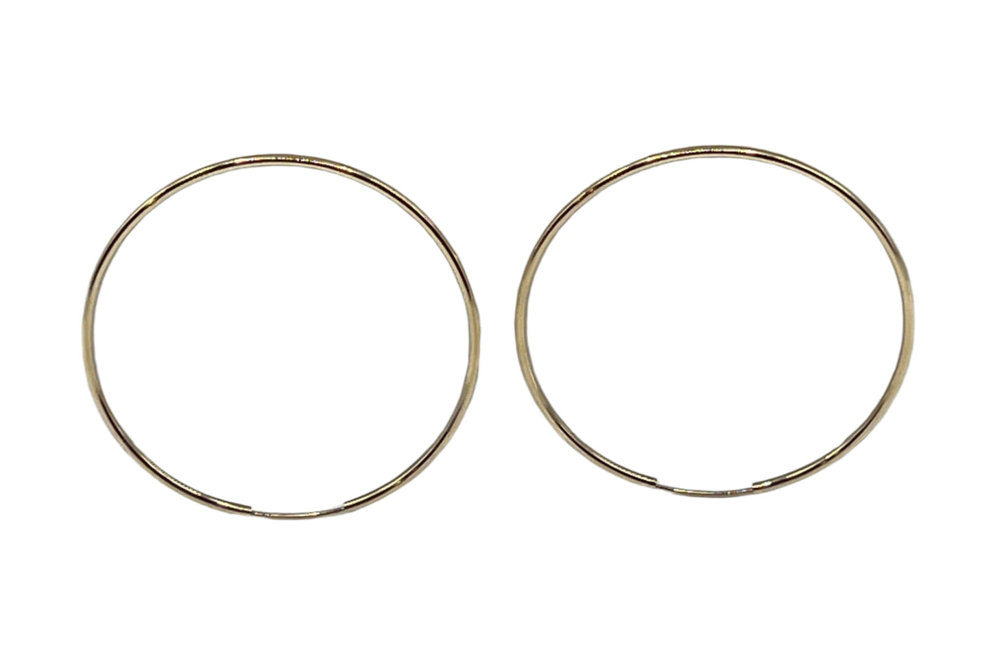 610- 14K Hoops Earrings 1.5x50mm