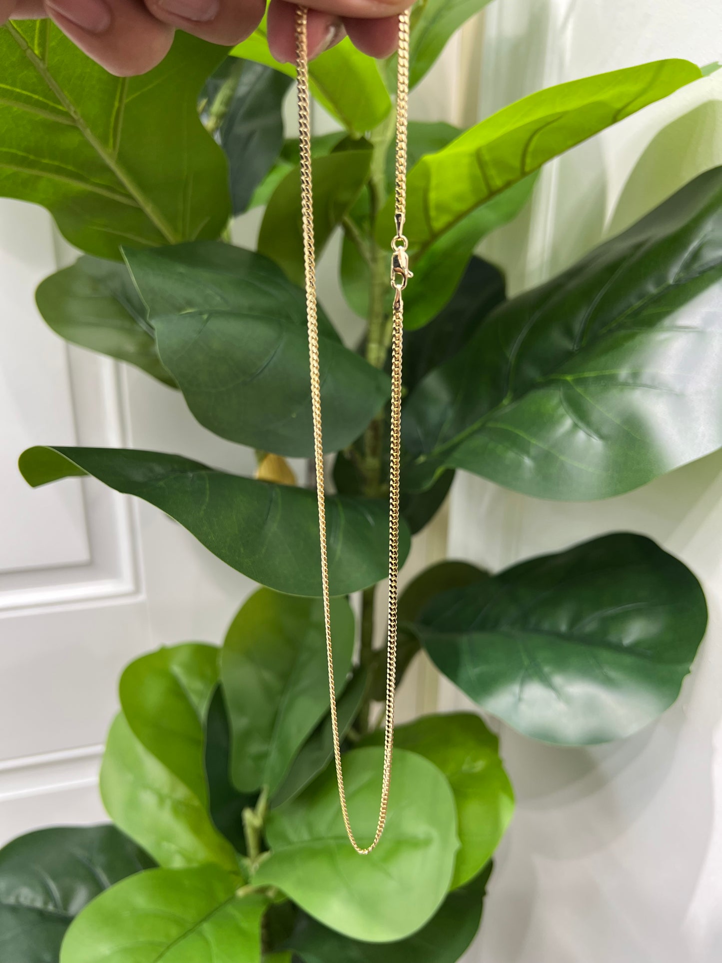 1269- 10K Solid Miami Cuban Chain 20" (2.5mm) W.G