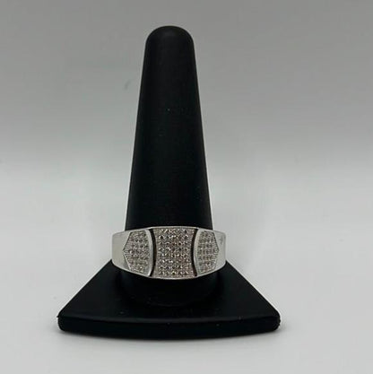 S0021-Anillo cuadrado de plata talla 13