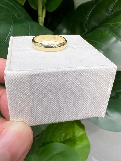 1392- NEW 14K Wedding Ring Band (4mm) W.G