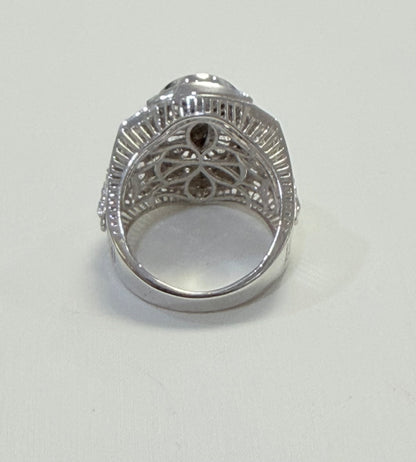 S799- NEW .925 St. Jude Religious Men's Ring W.G