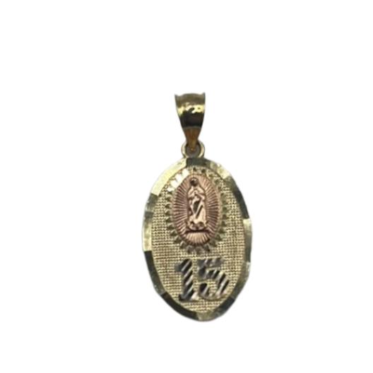 234- 14K Yellow Gold “Virgin Mary” Pendant “Quinceañera”