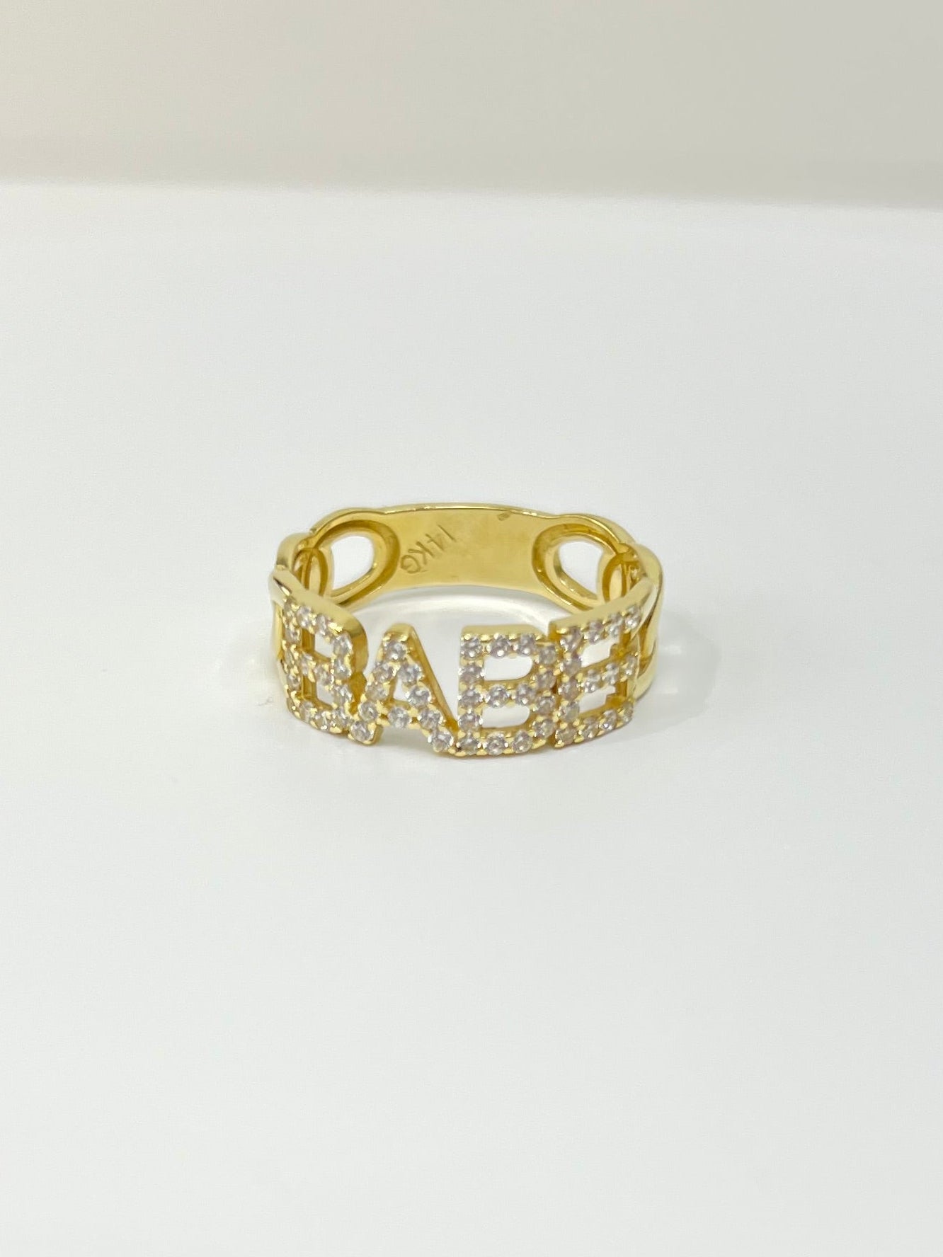 934- NEW 14K Babe Band Ring W.G