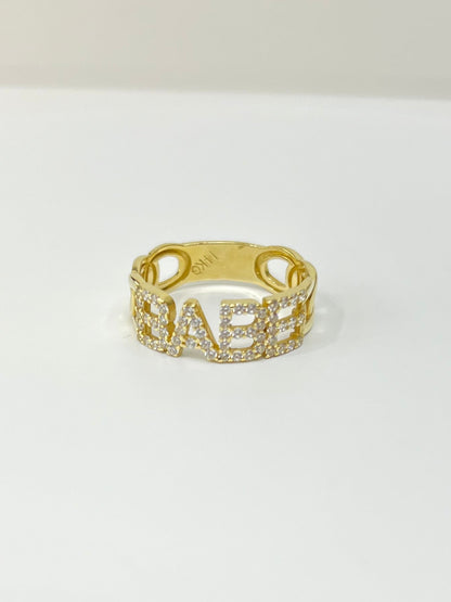 934- NEW 14K Babe Band Ring W.G