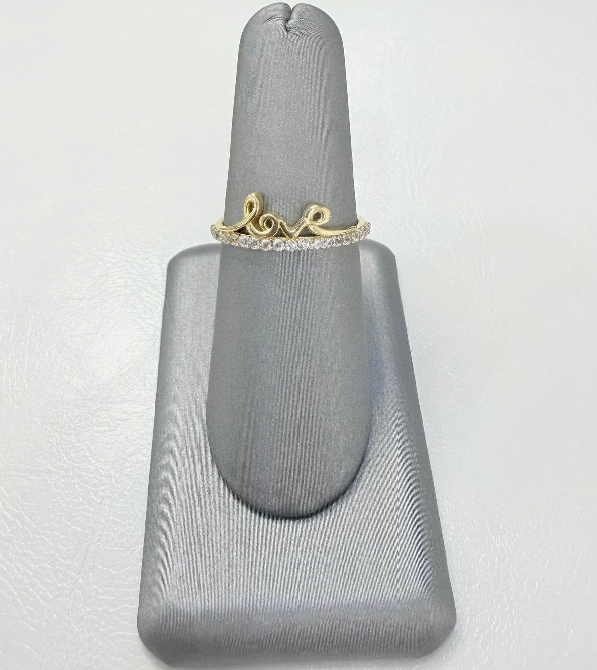 1476- NEW 14K Love Classic Gold Ring W.G