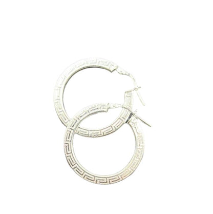 S270- Silver Versace Earring Hoops