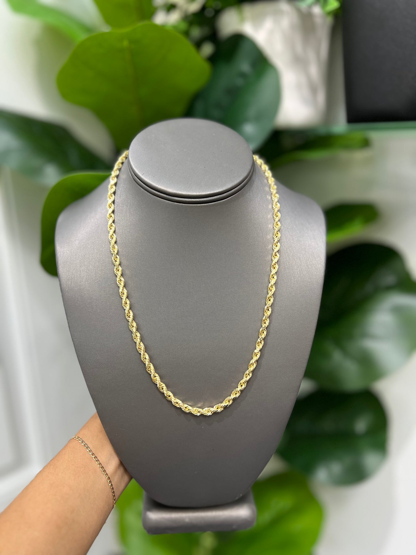 638 -NEW 14k Rope Chain (4.10mm).W.G