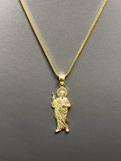 1149- NEW 14K St. Jude Gold Pendant W.G