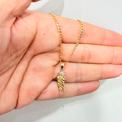 989-14K High Polishing St. Jude Pendant. W.G