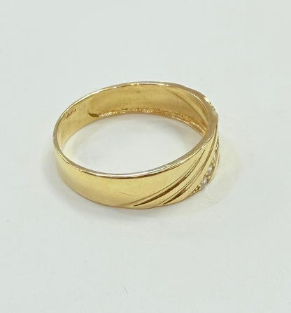 1233- NEW 14K Trio Wedding Ring Set W.G