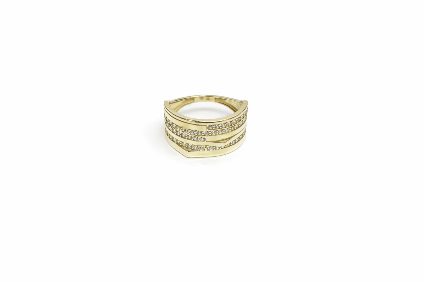 1452- NEW 10K Gold Fancy Women's Ring W.G