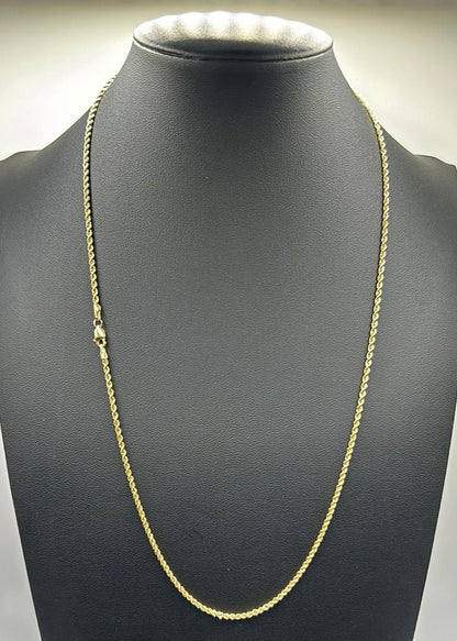 339-NEW 14k Gold Rope chain (1.85mm).W.G