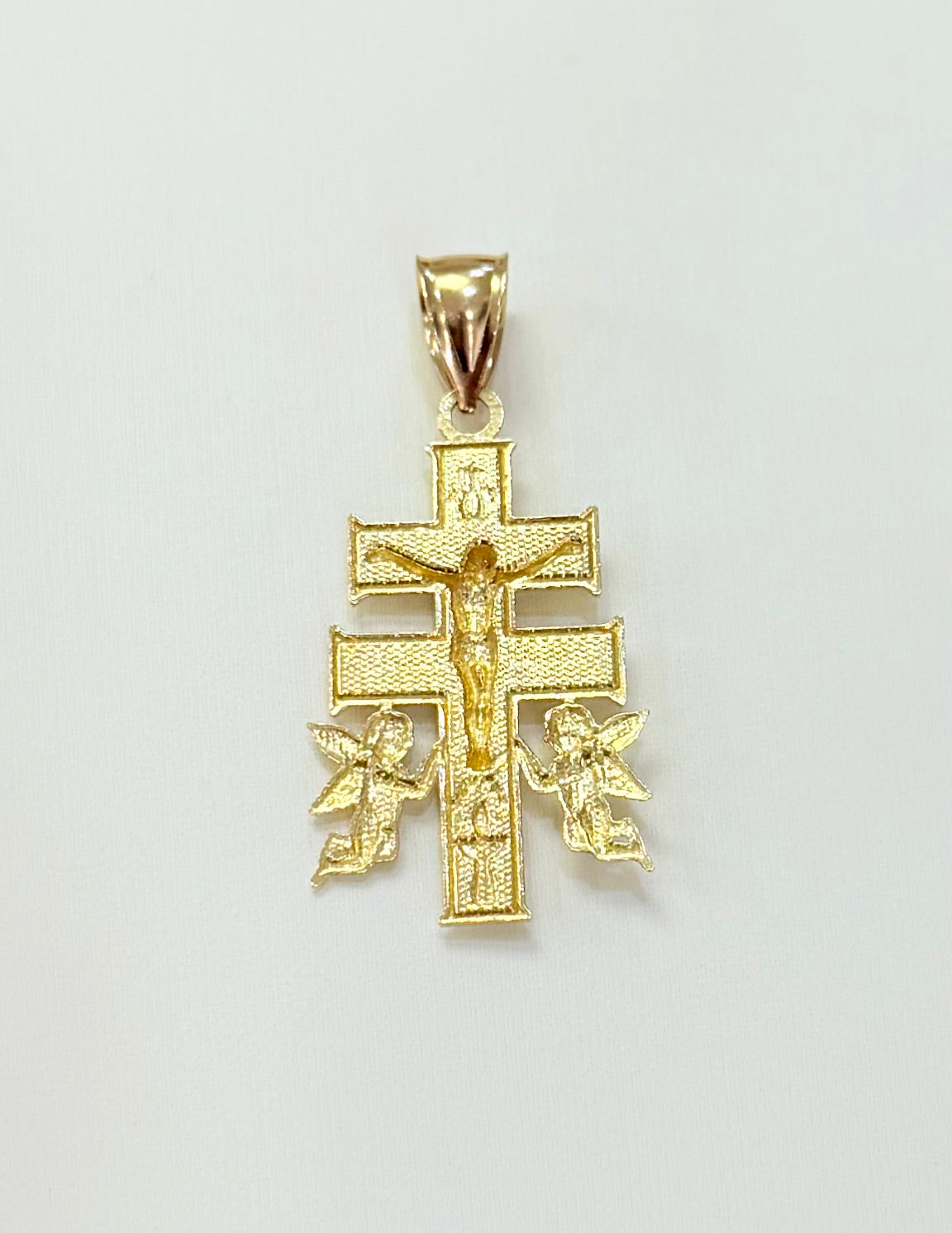 1767- NEW 10K Gold Cruz de Caravaca Pendant W.G