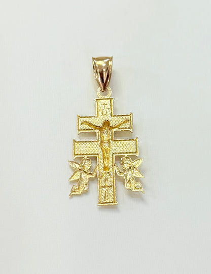 1767- NEW 10K Gold Cruz de Caravaca Pendant W.G