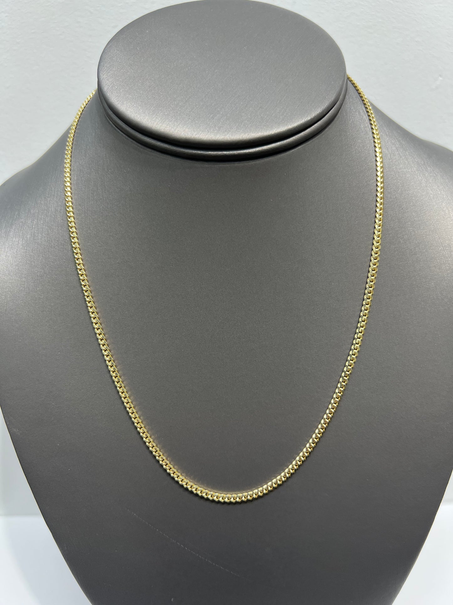 1187-NEW 14K Solid Miami Cuban Chain (2.65mm)W.G