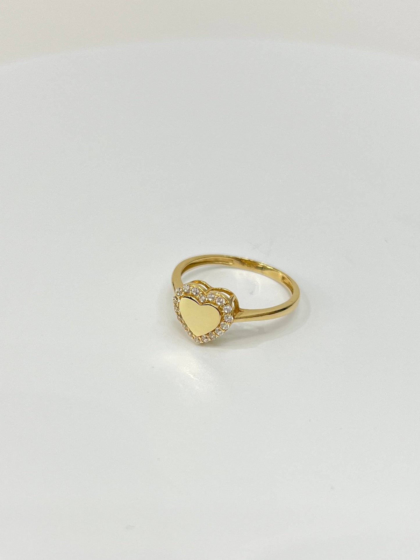 922- NEW 14K Heart Ring W.G