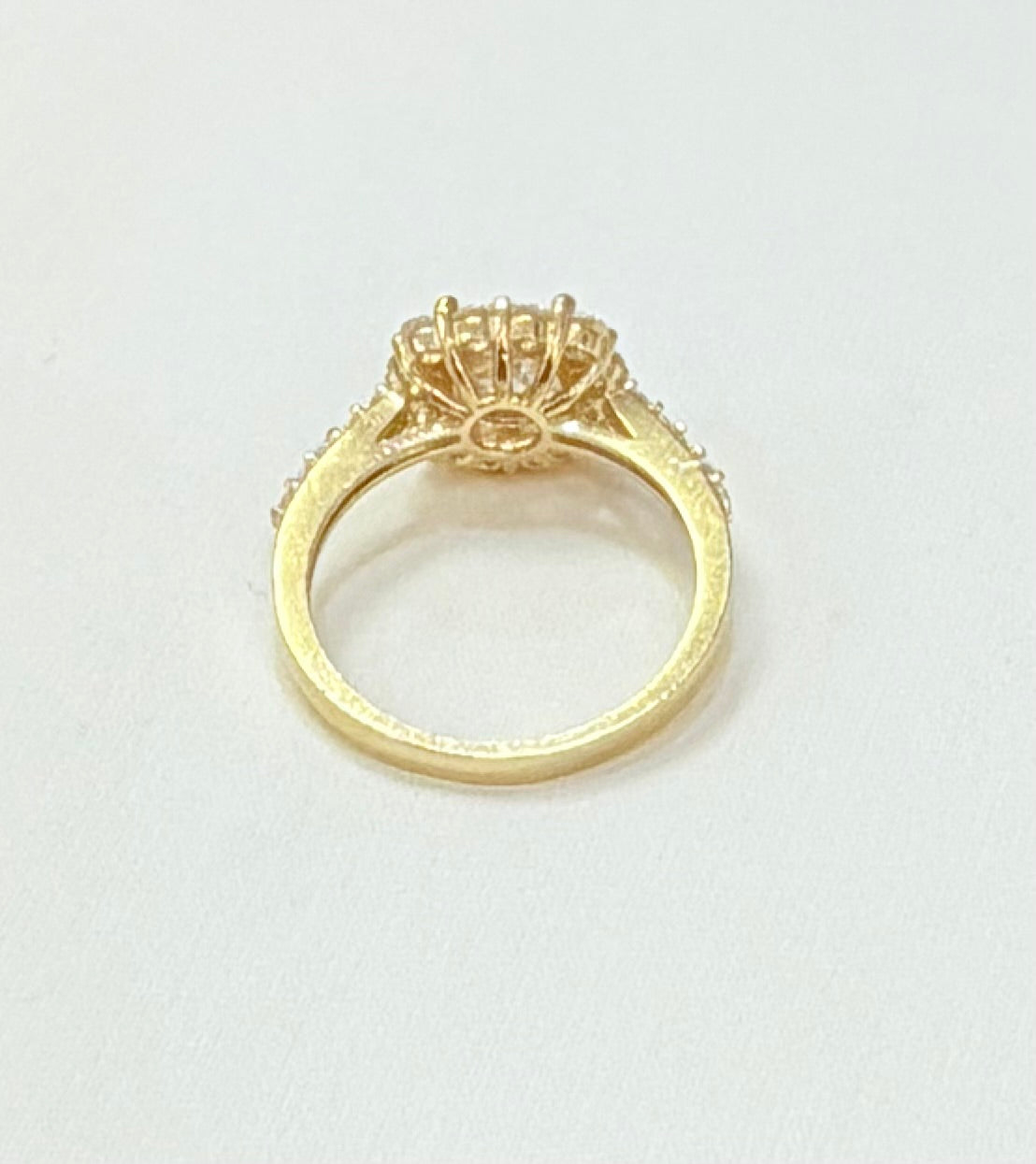 1776- NEW 10K Round Cz Solitaire Ring W.G