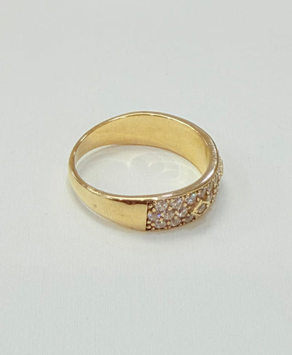 1455- NEW 10K Wedding Fancy Band Ring W.G
