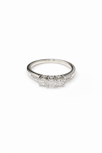 1529- NEW 14K Diamond Engagement Ring W.G