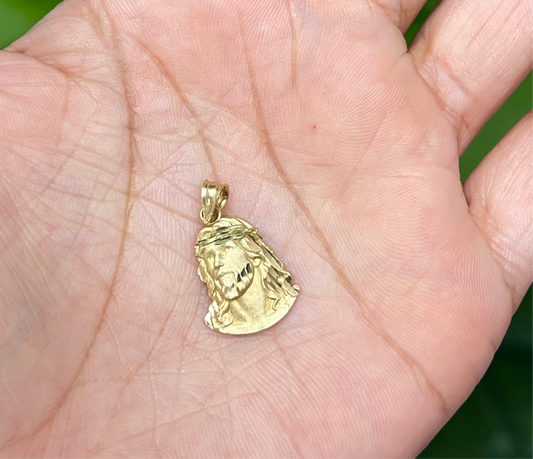 00197- Rostro de Yeshua en Oro Amarillo “Religioso”
