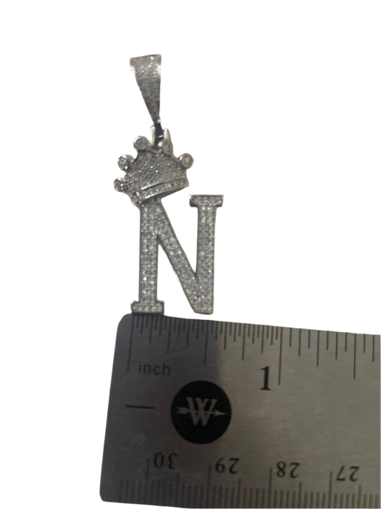 S728- Letter “N” Bright Pendant