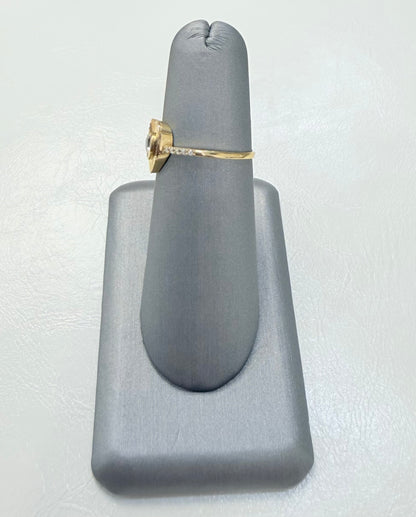 1826- NEW 10K Heart Thin Women’s Ring W.G