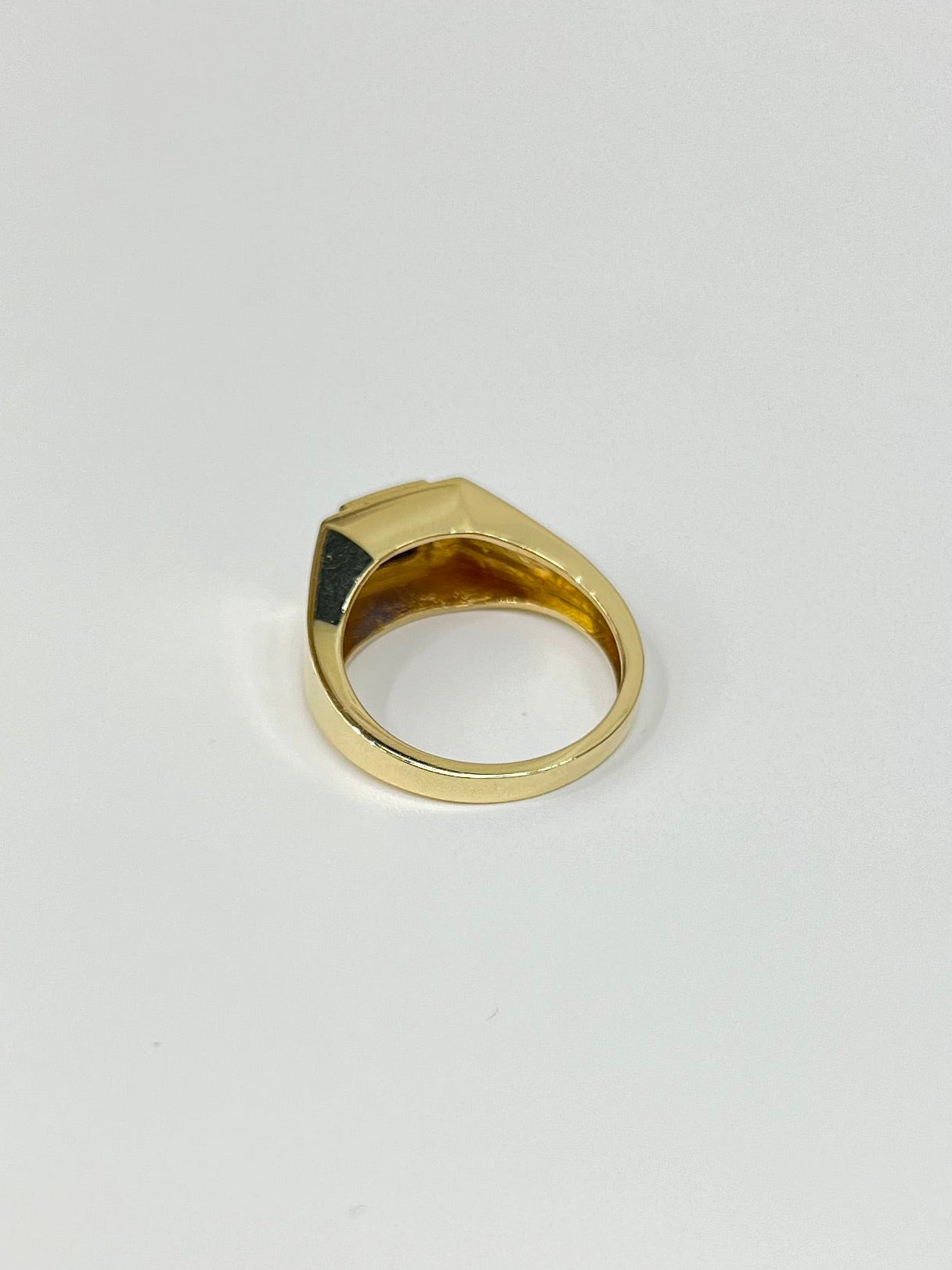 873- NEW 14K Blue Square Kid's Ring (W.G)