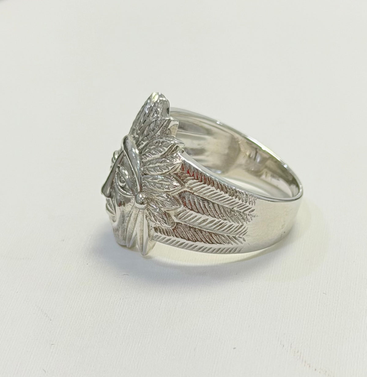 S0024- Anillo indio de plata italiana .925