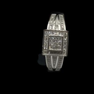 S0017- Silver Square Ring