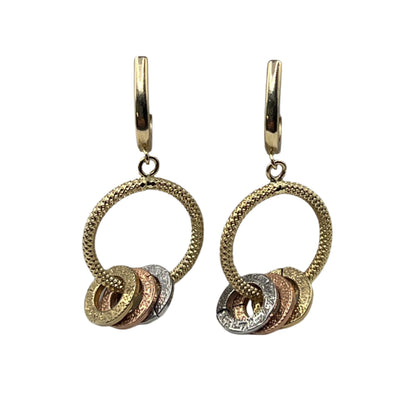 642- Dangling Hoop Earrings