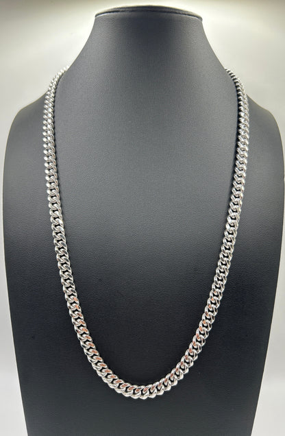 S483- 14K Solid Miami Cuban Chain 24”