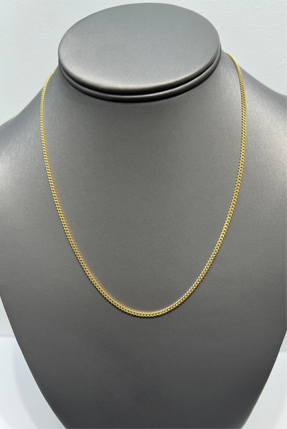 1268- 10K Solid Miami Cuban 18" (2mm) W.G