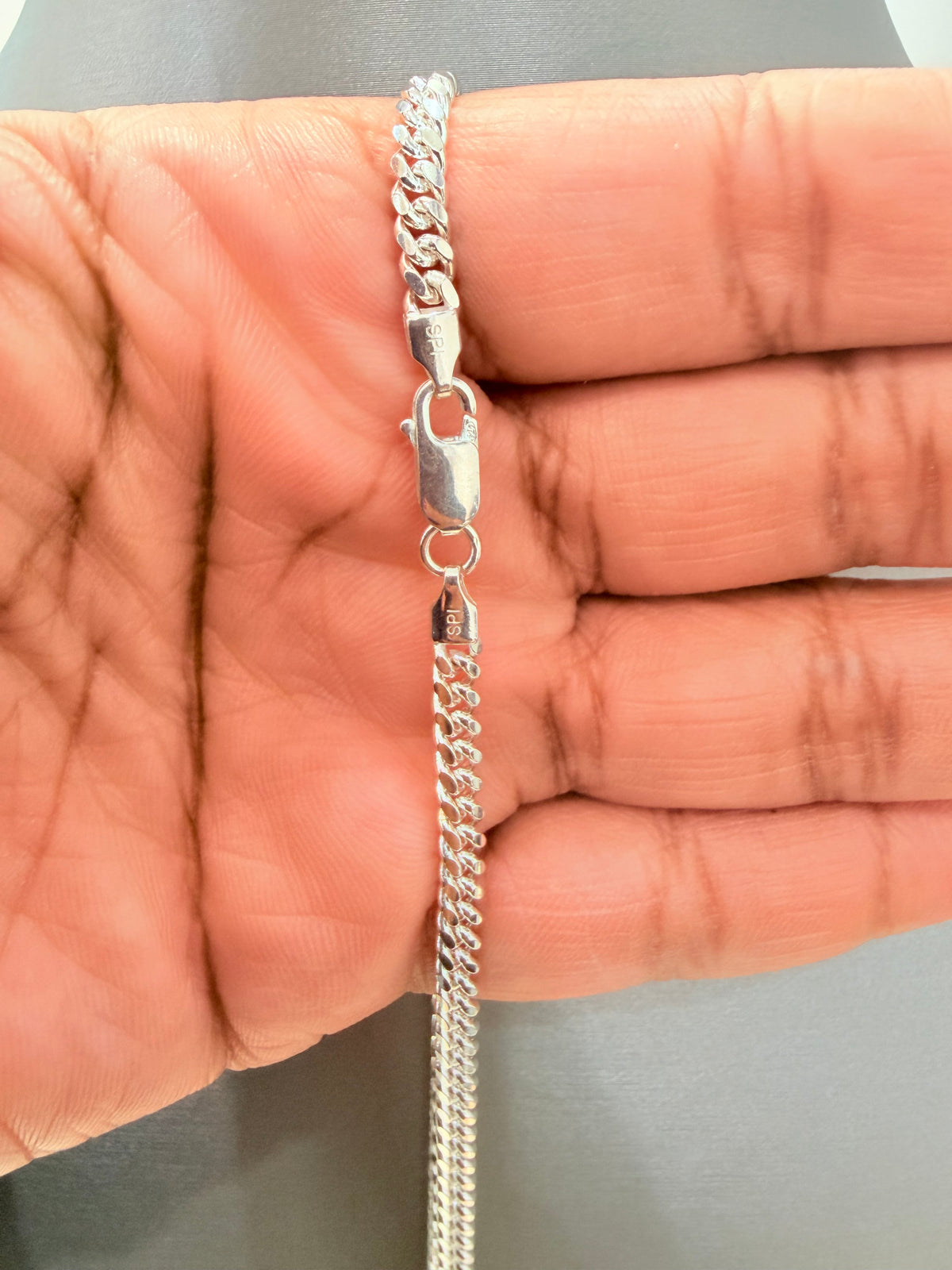 S778- NEW .925 Sterling Silver Solid Miami Cuban 22” (3.90mm)W.G