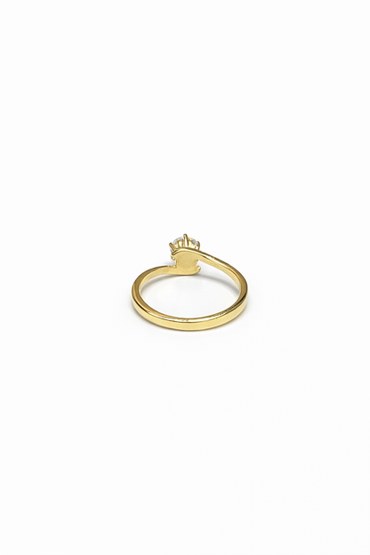 1496- NEW 14K Solitaire Gold Ring W.G