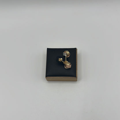 219- Yellow Gold Stud Earrings